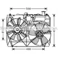 Вентилятор радиатора двигателя AVA QUALITY COOLING TO7534 2Y GSE 2029373 24SYP4S