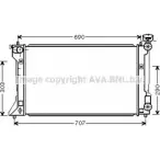 Радиатор охлаждения двигателя AVA QUALITY COOLING X 78QUI2 65X27VP TOA2333 2029421