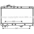 Радиатор охлаждения двигателя AVA QUALITY COOLING TOA2350 2029423 IFDVG1 1 4045385184835