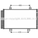 Радиатор кондиционера AVA QUALITY COOLING S G62U TOA5646D Lexus LS (XF40) 4 Седан 4.6 460 AWD 385 л.с. 2009 – 2024 124GDZ