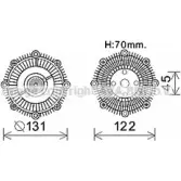 Вискомуфта AVA QUALITY COOLING IQRIH TOC590 Z 9PM3 2029483