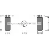 Осушитель кондиционера AVA QUALITY COOLING UVD031 1MDP Z Renault Espace (JS63) 2 Минивэн 2.1 TD (J63E) 90 л.с. 1994 – 1996 4045385048694