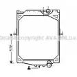 Радиатор охлаждения двигателя AVA QUALITY COOLING 2029677 4045385044498 U UTJIK VL2016