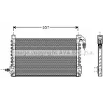 Радиатор кондиционера AVA QUALITY COOLING H4 3L3D VL5015 2029691 4045385017386
