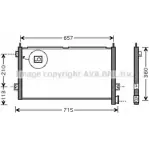 Радиатор кондиционера AVA QUALITY COOLING 8Q 29G 4045385052172 2029695 VL5027