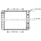 Радиатор охлаждения двигателя AVA QUALITY COOLING 2029721 VO2003 WWSZ M 8IVEHS