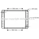 Радиатор охлаждения двигателя AVA QUALITY COOLING P3ZWH VO2038 763 QR 2029748
