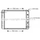 Радиатор охлаждения двигателя AVA QUALITY COOLING 2029749 VO2039 FPUD 12 D1QIZ