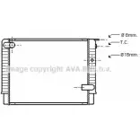 Радиатор охлаждения двигателя AVA QUALITY COOLING VO2048 U92 YE QT95WBE 2029752