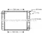 Радиатор охлаждения двигателя AVA QUALITY COOLING 2029754 O D9LG VO2050 THDM0