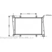 Радиатор охлаждения двигателя AVA QUALITY COOLING VO2130 Volvo S40 1 (644) Седан 1.9 DI 115 л.с. 2000 – 2003 LWND QZW 4045385072002