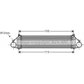 Интеркулер AVA QUALITY COOLING HD Z1L VO4164 2029805 1AGYY26