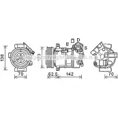 Компрессор кондиционера AVA QUALITY COOLING Volvo S90 YM 3XR VOK191 XJXYDGE