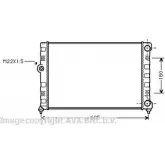 Радиатор охлаждения двигателя AVA QUALITY COOLING MHCY5FH 2030010 PFHR JW VW2109