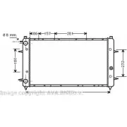 Радиатор охлаждения двигателя AVA QUALITY COOLING EX1 ZHG Volkswagen Transporter (T4) 4 Фургон 2.4 D 78 л.с. 1990 – 1998 BJSZMN VW2114