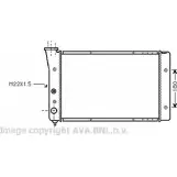 Радиатор охлаждения двигателя AVA QUALITY COOLING SKGYJP L 2030020 VW2123 OH84RZI