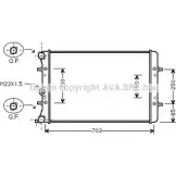 Радиатор охлаждения двигателя AVA QUALITY COOLING Volkswagen Bora (A4, 1J6) 4 Универсал 2.3 V5 4motion 170 л.с. 2000 – 2005 A2I42X H VW2217 YI8X4BO