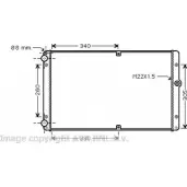 Радиатор охлаждения двигателя AVA QUALITY COOLING Volkswagen Transporter (T4) 4 Фургон 2.5 TDI 151 л.с. 2000 – 2003 VW2245 HSB EE6 OMFI2