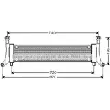 Радиатор охлаждения двигателя AVA QUALITY COOLING ZZAU 61M VWAH6M Audi Q7 VW2278