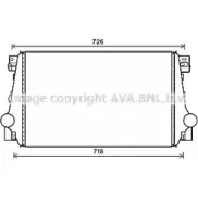 Интеркулер AVA QUALITY COOLING 9TCTFGU ER R66 VW4371 Volkswagen Amarok (2H) 1 Пикап 2.0 BiTDI 4motion 180 л.с. 2011 – 2024