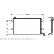 Радиатор кондиционера AVA QUALITY COOLING Volkswagen Golf 3 (1H1) Хэтчбек 2.8 VR6 163 л.с. 1995 – 1997 4C U0M VW5137 XNBVAZG