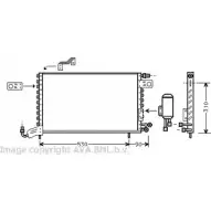 Радиатор кондиционера AVA QUALITY COOLING VW5142 2030183 0 28GWSC KJXOG0