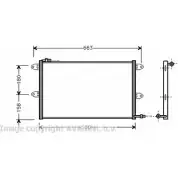 Радиатор кондиционера AVA QUALITY COOLING Volkswagen Caddy (9K9A) 2 Фургон 1.6 75 2 75 л.с. 1995 – 2000 VW5144 MU78Y1 EJ JZRX