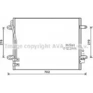 Радиатор кондиционера AVA QUALITY COOLING MUIAFSZ LE 9RO VW5322 Volkswagen Passat CC (358) 2 Купе 1.4 TSI 160 л.с. 2011 – 2016