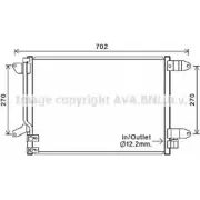 Радиатор кондиционера AVA QUALITY COOLING UG49M 2030221 VW5330 N B0G5