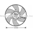 Вентилятор радиатора двигателя AVA QUALITY COOLING IC1GY8S VW7517 A1 1H7 2030265