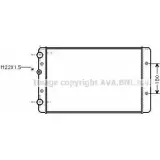 Радиатор охлаждения двигателя AVA QUALITY COOLING VWA2027 EZ8CM S BUUQQ7 2030302