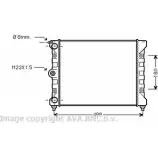 Радиатор охлаждения двигателя AVA QUALITY COOLING 5MPU A 2030306 8I4EE VWA2039