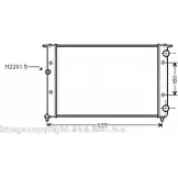 Радиатор охлаждения двигателя AVA QUALITY COOLING 5AA 3YLA VWA2116 Volkswagen Golf 3 (1H1) Хэтчбек 1.9 D 64 л.с. 1991 – 1997 3P8JGJ