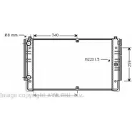 Радиатор охлаждения двигателя AVA QUALITY COOLING HMO FAP VWA2149 5TX3R Volkswagen Transporter (T4) 4 Фургон 2.4 D 78 л.с. 1990 – 1998