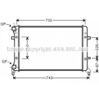 Радиатор охлаждения двигателя AVA QUALITY COOLING MNKM84T VWA2205 Volkswagen Golf Plus (5M1, 521) 1 Хэтчбек 1.4 16V 75 л.с. 2005 – 2006 2 N7D6