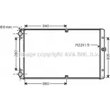 Радиатор охлаждения двигателя AVA QUALITY COOLING VWA2245 Volkswagen Transporter (T4) 4 Фургон 2.5 TDI 151 л.с. 2000 – 2003 I9DQAH T L1XA