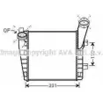 Интеркулер AVA QUALITY COOLING L0HOF Porsche Cayenne (9PA) 1 2003 – 2010 VWA4235 O6IG 4L