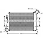 Интеркулер AVA QUALITY COOLING OVIRX7 E Volkswagen Passat (B6) 4 Седан 2.0 TDI 140 л.с. 2005 – 2009 SILMYC VWA4268