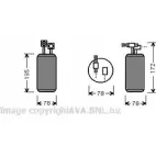 Осушитель кондиционера AVA QUALITY COOLING VWD052 N3BSB B TT2IM Volkswagen Transporter (T4) 4 Грузовик 2.5 Syncro 110 л.с. 1992 – 2003