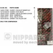 Комплект прокладок двигателя NIPPARTS 8711768029555 2032253 J1241079 AOZ N8M