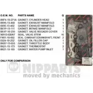 Комплект прокладок двигателя NIPPARTS J1243000 HVZ VC 2032376 8711768030193
