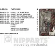 Комплект прокладок двигателя NIPPARTS J1243097 8711768106072 Mazda Premacy (CP) 1 Минивэн 1.9 100 л.с. 1999 – 2005 880V J2