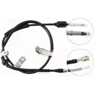 Трос ручника NIPPARTS 8711768498245 J13928 Honda Civic 6 (EJ, EK) Хэтчбек 1.6 VTi (EK4) 160 л.с. 1995 – 2001 BP6D3 C6