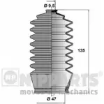 Пыльник рулевой рейки NIPPARTS KNN 6ML J2842002 2035983 8711768131951