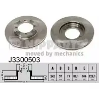 Тормозной диск NIPPARTS J3300503 8711768050382 YTQ K9S 2037374