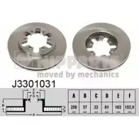 Тормозной диск NIPPARTS J3301031 VK7Y LM 2037411 8711768050573