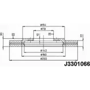Тормозной диск NIPPARTS J3301066 2037428 8711768050818 JZ TAX