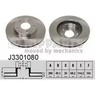 Тормозной диск NIPPARTS WTTU G J3301080 8711768101558 2037437