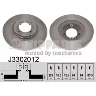 Тормозной диск NIPPARTS J3302012 ETGFX FB 8711768050917 2037452