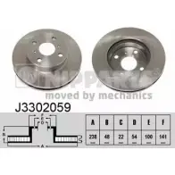 Тормозной диск NIPPARTS 8711768051150 2037475 J3302059 YT SVAMM